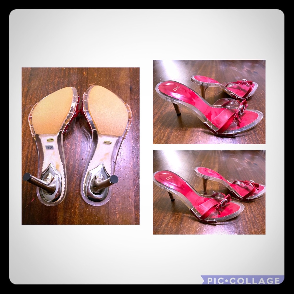 Celine platform in red. Never used.